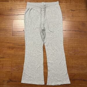 Sunday Best Thermal Sweatpants Womens M Gray Flared Sweats Retro Comfort Lounge